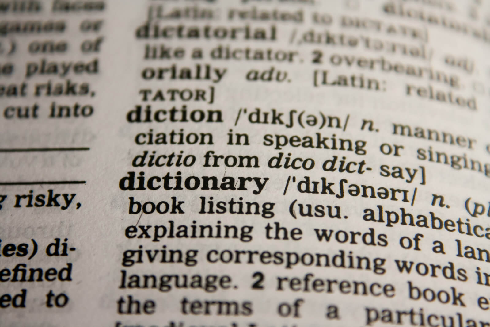 dictionary